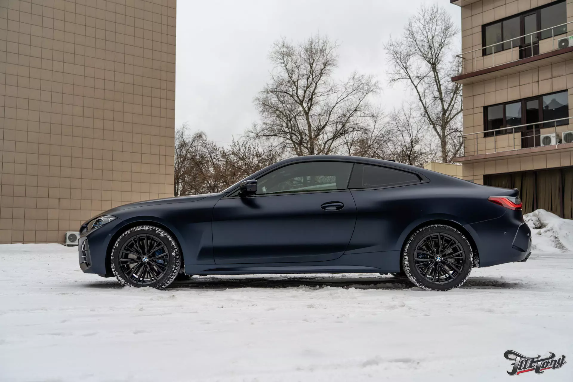 BMW 440i. Оклейка в матовый полиуретан